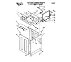 Whirlpool 3CAP2782BN0 top and cabinet diagram