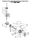 Brake, clutch, gearcase, motor and pump