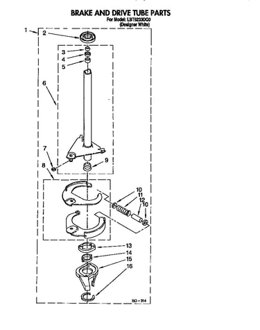 Brake and drive tube