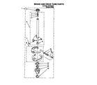 Whirlpool LSS7233DQ0 brake and drive tube diagram