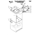 Whirlpool 8LSP8245AG2 top and cabinet diagram
