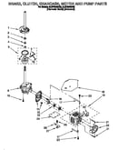 Brake, clutch, gearcase, motor and pump