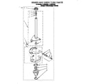 Whirlpool LLR9245DZ0 brake and drive tube diagram