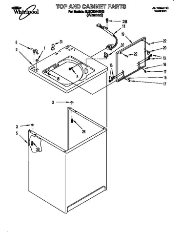 Top and cabinet