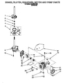 Brake, clutch, gearcase, motor and pump