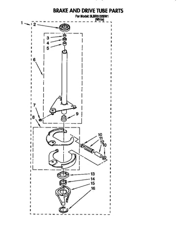 Brake and drive tube