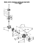 Brake, clutch, gearcase, motor and pump