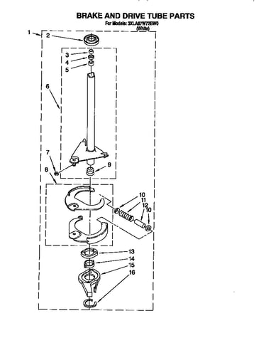 Brake and drive tube