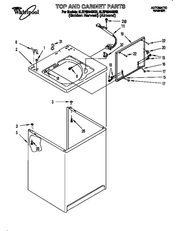 Top and cabinet