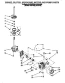 Brake, clutch, gearcase, motor and pump
