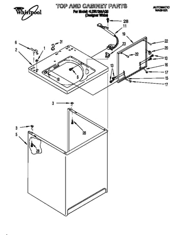 Top and cabinet