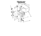 Whirlpool MT5111XDG0 oven cavity diagram