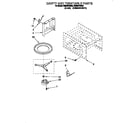 Whirlpool RM280PXBB3 cavity and turntable diagram