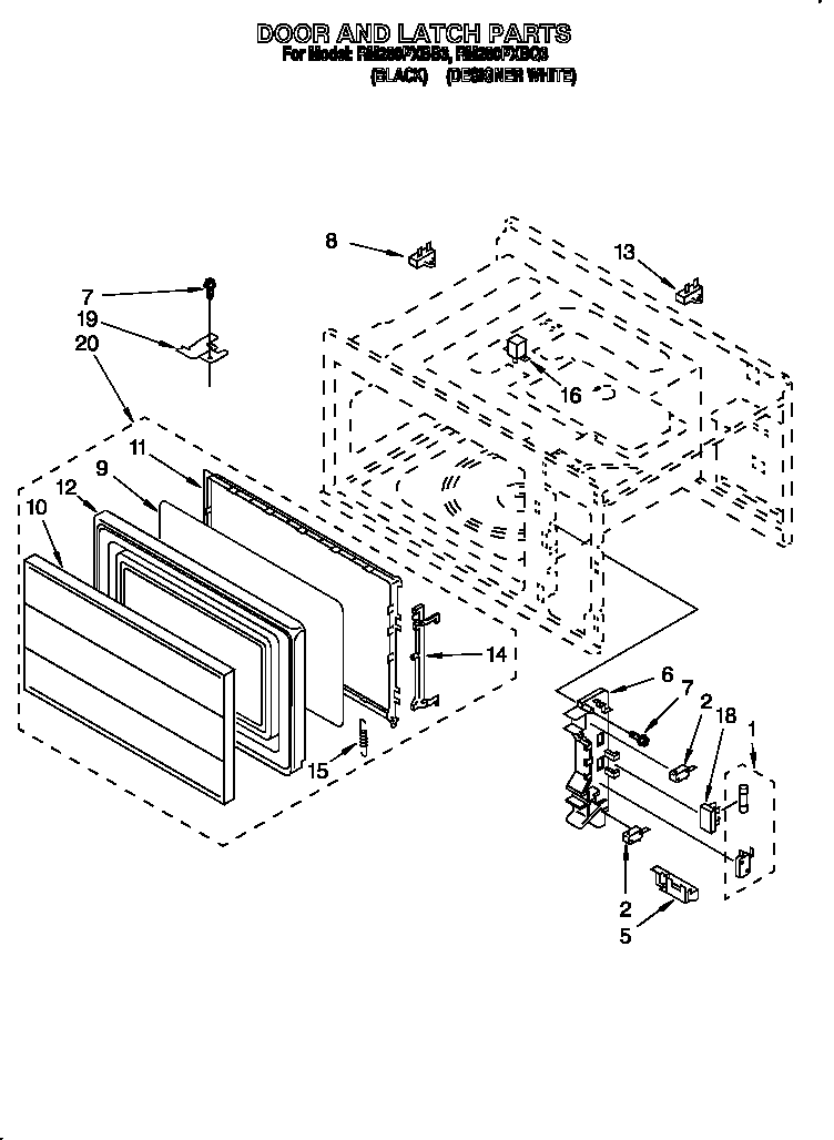 DOOR AND LATCH