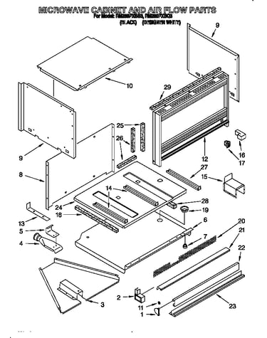 Microwave cabinet and air flow