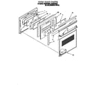 Whirlpool RS696PXBB3 oven door diagram