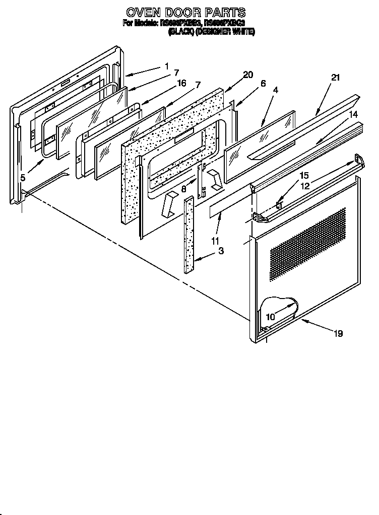 Oven door