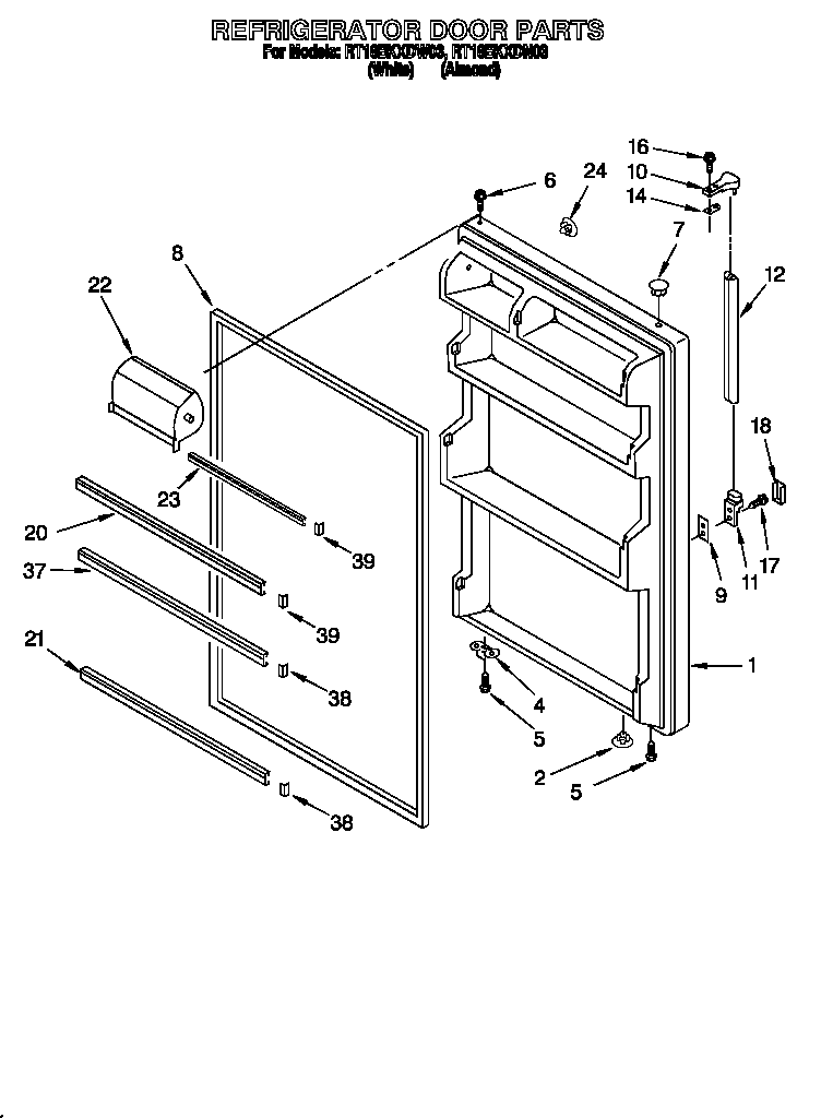 Refrigerator door
