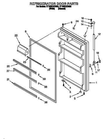 Refrigerator door