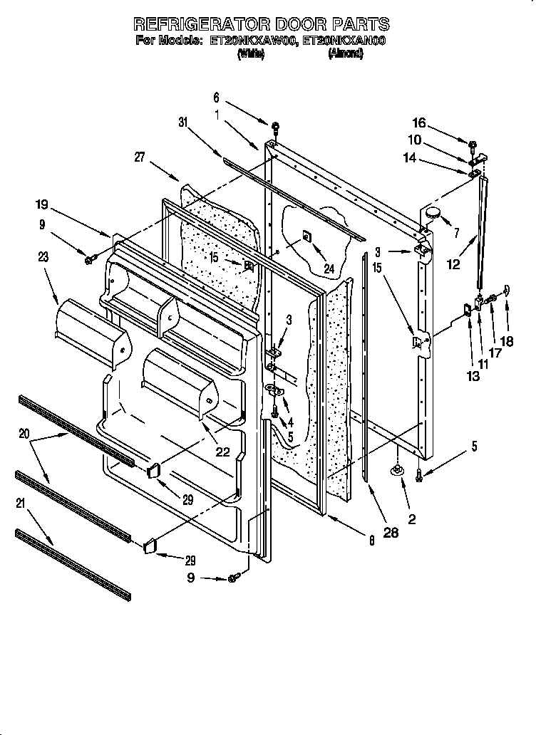 Refrigerator door
