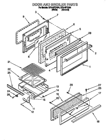 Door and broiler