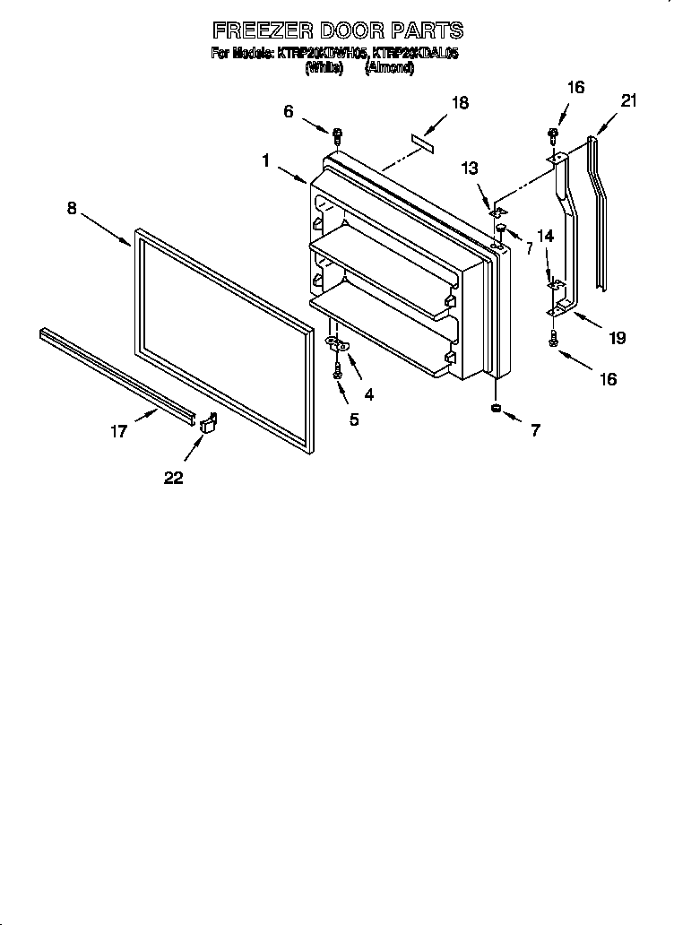 Freezer door
