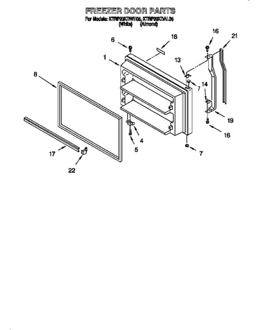 Freezer door