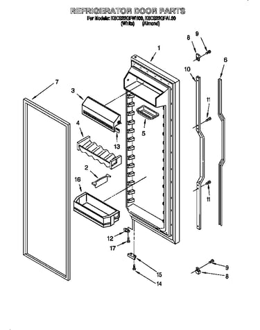 Refrigerator door