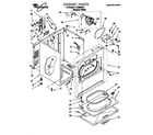 Whirlpool LEL8858EQ1 cabinet diagram