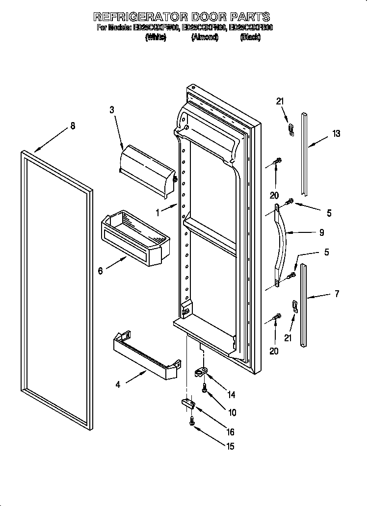 Refrigerator door