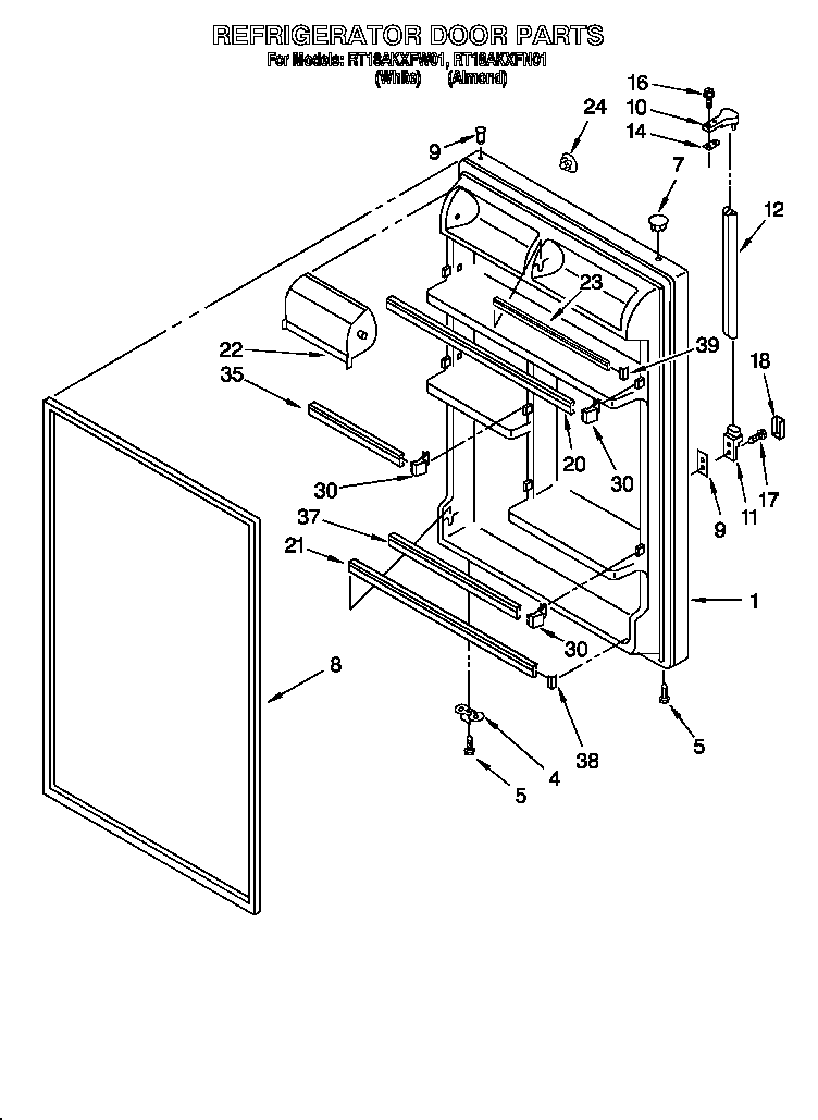 Refrigerator door
