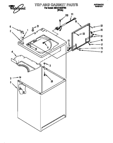 Top and cabinet
