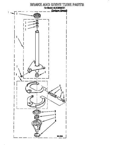 Brake and drive tube