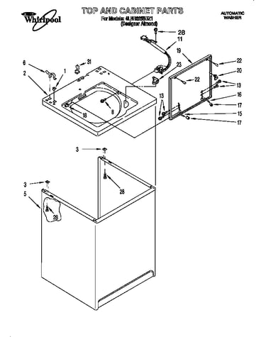 Top and cabinet