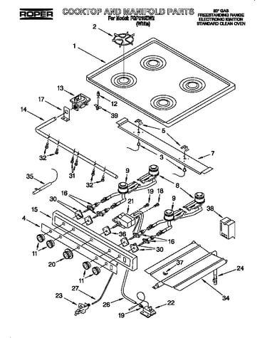 Cooktop and manifold