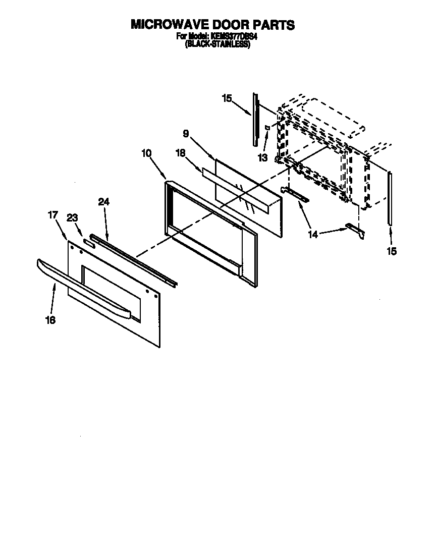 Microwave door