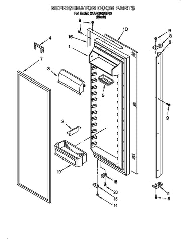 Refrigerator door