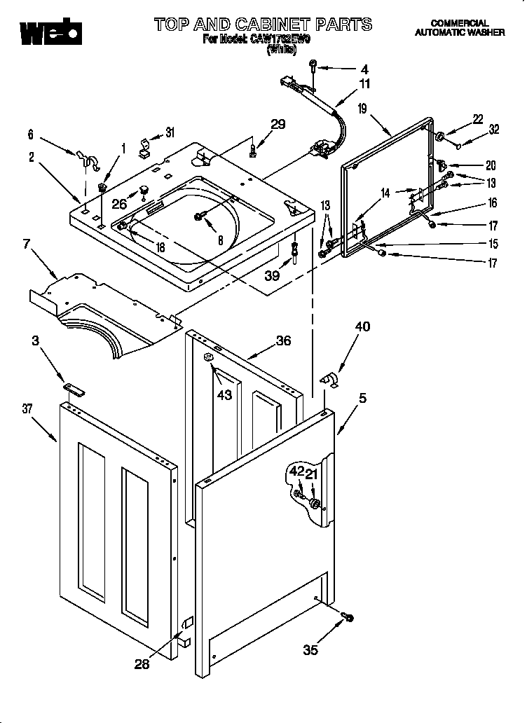 Top and cabinet