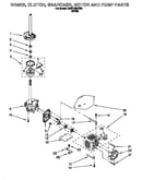 Brake, clutch, gearcase, motor and pump