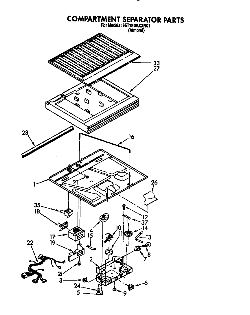 Compartment separator