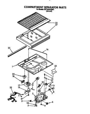 Compartment separator