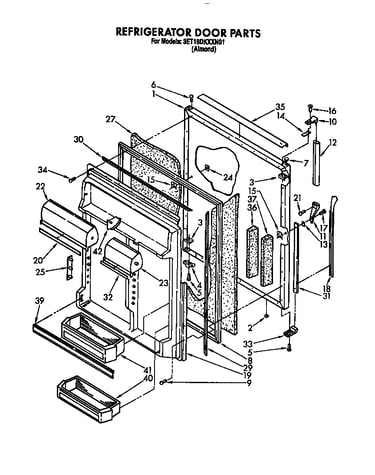 Refrigerator door