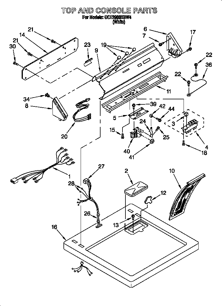 Top and console