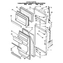 Roper RT12DKYEL00 door diagram