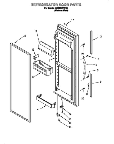 Refrigerator door