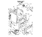 Whirlpool CGE2991EW0 cabinet diagram