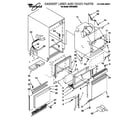 Whirlpool EC510BXD0 cabinet liner and door diagram