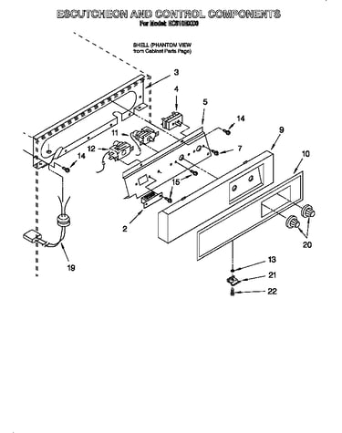 Escutcheon and control components