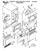 Cabinet liner and door