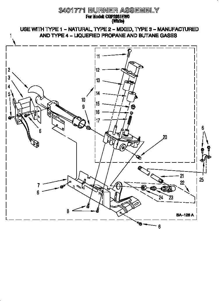 3401771 burner assembly